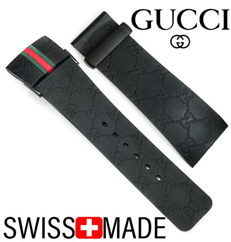 gucci watch strap rubber|Gucci leather strap replacement.